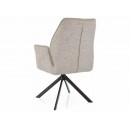 Стул SIGNAL HUGO Brego 31 светло-бежевый/черный, поворотный